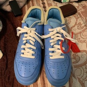 These are nike air force 1 university blue off-white.